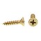Prime-Line Wood Screw, Flat Head, Phillips Drive No. 4 X 1/2in Solid Brass 100PK 9034256 - alternate 4
